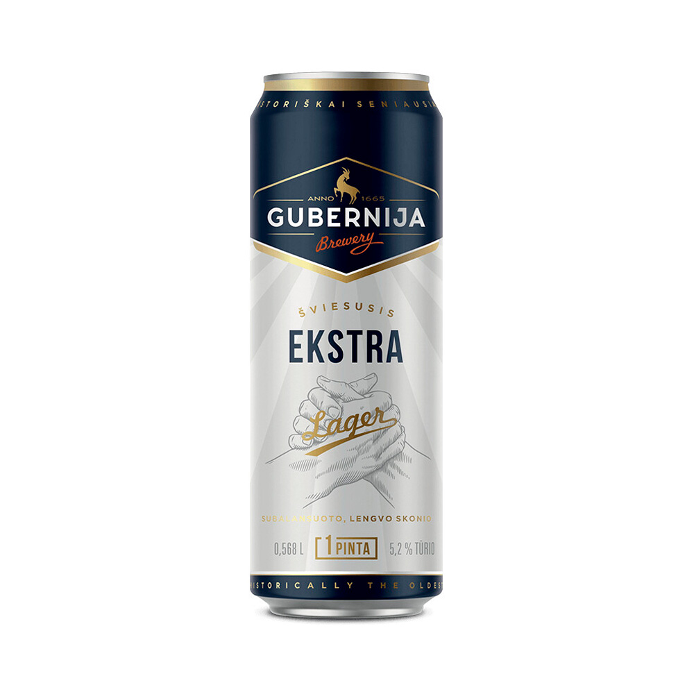 Пиво Gubernija Ekstra Lager 0.5L